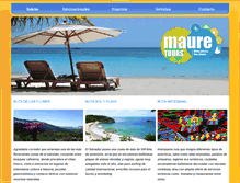 Tablet Screenshot of mauretourssadecv.com